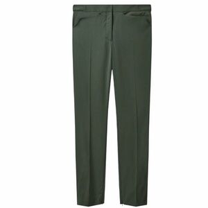 COS 100% Wool Ankle Zip Cinch Waist Pant Trouser Olive Size 4 Retail $135
